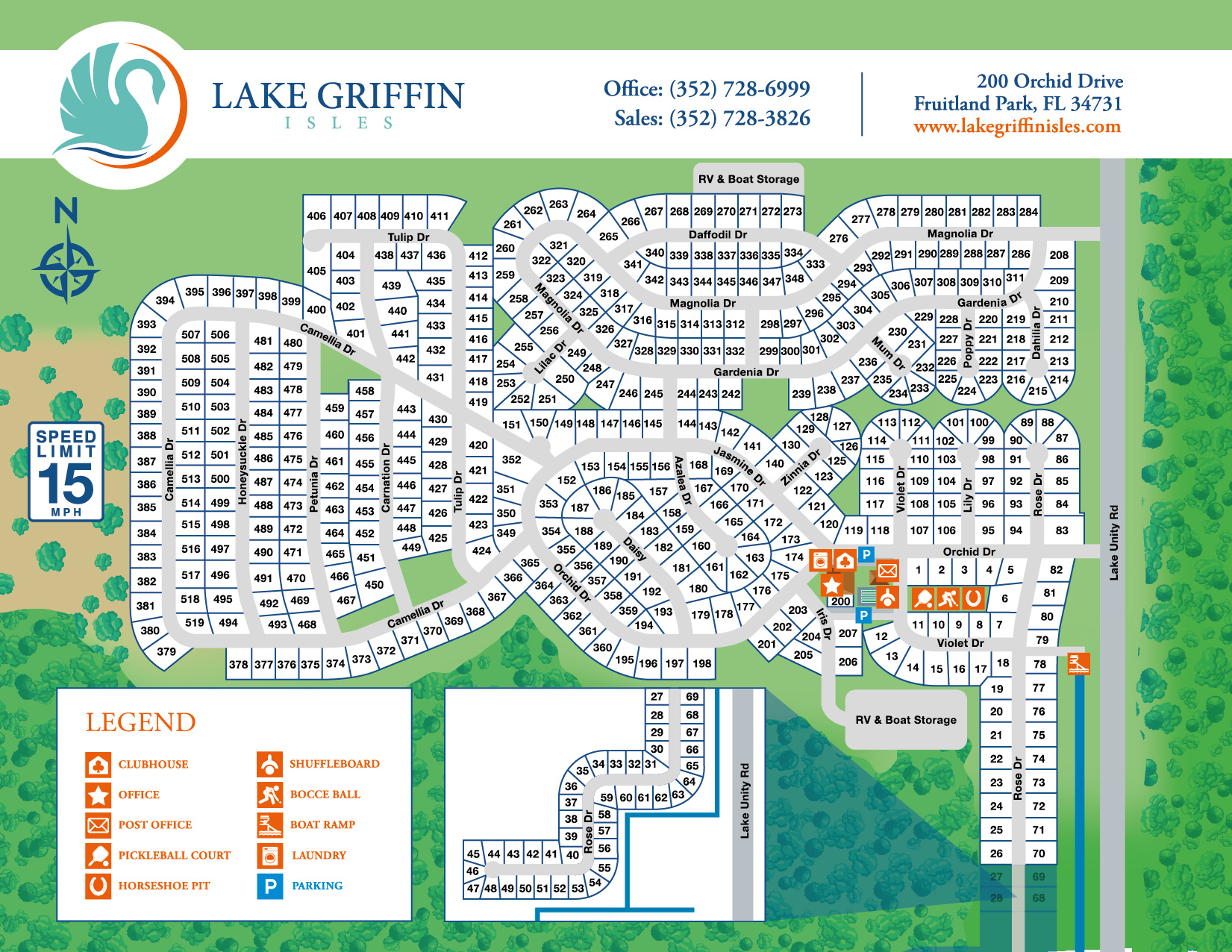 LakeGriffinIsles Park Map
